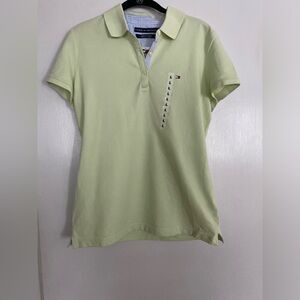 Women's Tommy Hilfiger Light Green Polo Shirt